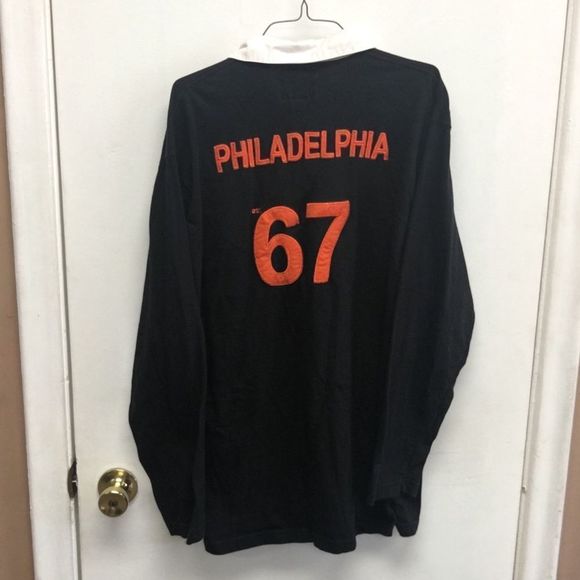 Philadelphia Flyers Long-sleeve Button Up Polo Collared Shirt Mens XL - Picture 4 of 6